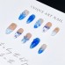 Popular colorful hand-pinched flowers press on nails