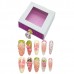 Hand-Pinched Colorful Grapes, a Novel and Original Scene Press-on Nails