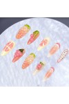 Hand-Pinched Colorful Grapes, a Novel and Original Scene Press-on Nails