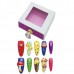 Hand-Pinched Colorful Mushrooms Novelty and Original Press on Nails