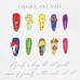 Hand-Pinched Colorful Mushrooms Novelty and Original Press on Nails